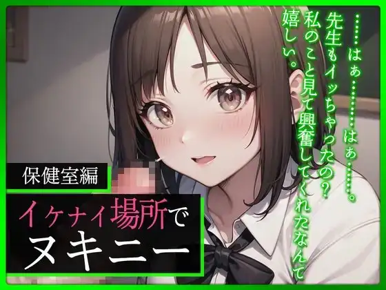 授業抜け出して保健室でオナニーしてたら、覗かれてて〜声を押し殺して絶頂〜【#イケナイ場所でヌキニー】