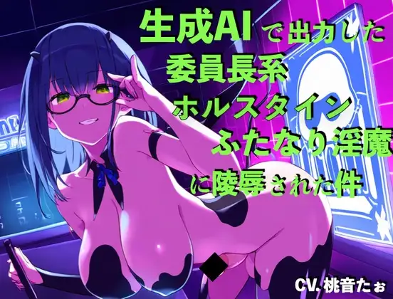 生成AIで出力した委員長系ホルスタインふたなり淫魔に陵辱された件