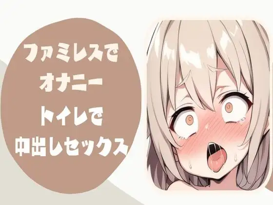 ファミレスでくちゅくちゅローターオナニー我慢できずにトイレで中出しセックス