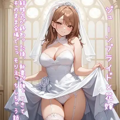 【5～10分でさっくり抜けるシリーズ】結婚式が終わった後、新妻が誘ってきてそのまま会場でこっそりえっちしちゃう話