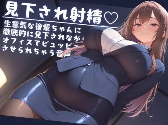 【濃密15分】「先輩、また失敗ですか?♡」 ～生意気な会社の後輩にからかわれながら、鬼頭手コキでイジメられる～