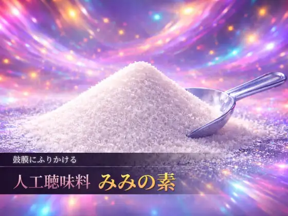 信者続出!?鼓膜にふりかける人工聴味料 「みみの素」