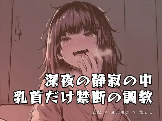 深夜の静寂の中、乳首だけを嬲る禁断の調教