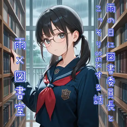 【5～10分でさっくり抜けるシリーズ】雨の日に図書委員長とこっそりSEXする話