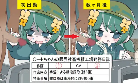 〇ートちゃんの限界社畜搾精工場勤務日誌