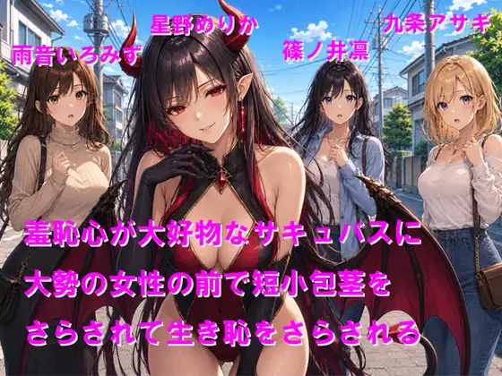 羞恥心が大好物なサキュバスに大勢の女性の前で短小包茎をさらされて生き恥をさらされる