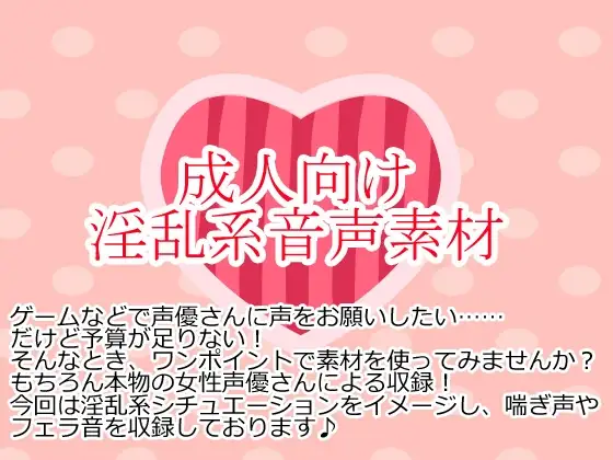 淫乱系音声素材集