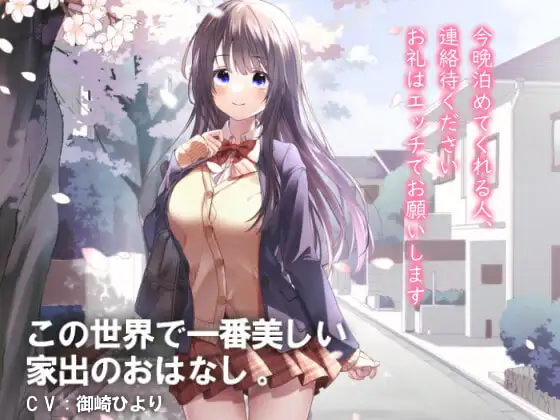 今晩泊めてくれる人、連絡ください。お礼はエッチでお願いします～この世界で一番美しい家出のおはなし