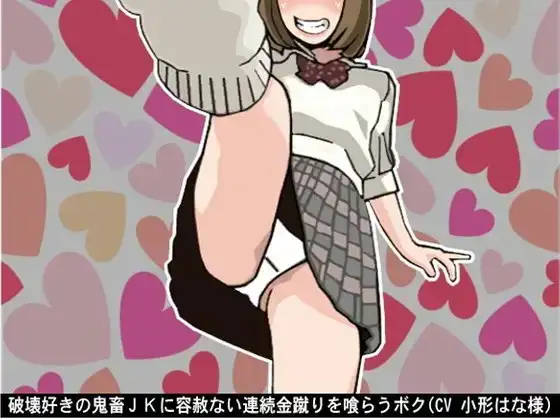 破壊好きの鬼畜JKに容赦ない連続金蹴りを喰らうボク(CV 小形はな様)