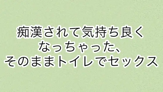 痴漢されて気持ちよくなっちゃった、そのままトイレでセックス